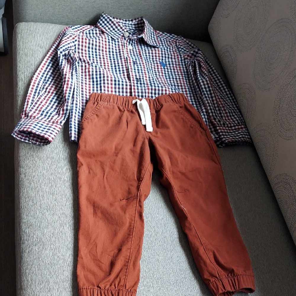 U.S. Polo Assn. Kids Rust Joggers